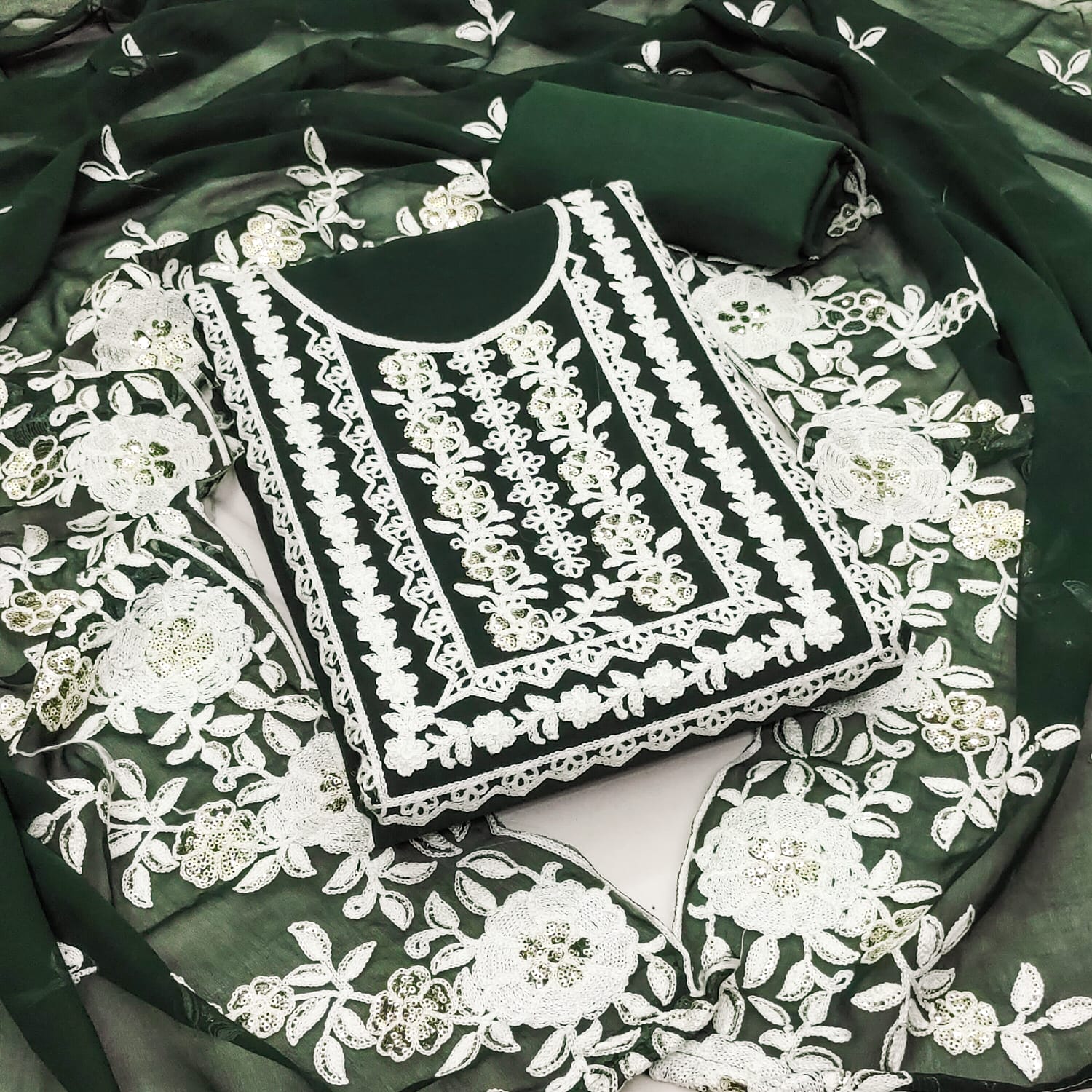 Ds Designer Suit Sequence Work Non Catalog Dress Material Wholesale Price In Surat
